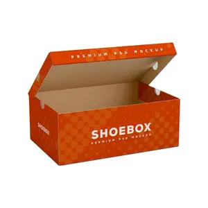 Retail Custom Print Luxury Premium Empty Mens Magnetic Foldable Hard Paper Cardboard Shoe Box With Logo