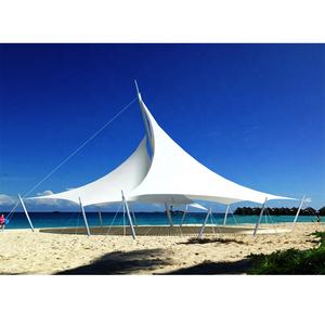 Estructuras de Membrana para Paisajismo Resistentes a la Intemperie, Toldo de Sombra PVDF, Carpa de Sombra para Paisajismo para Plazas Comerciales Modernas - Product Image 4