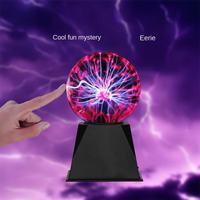 Lampe à plasma magique - Alimentée par USB, sensible au toucher, lampe à boule de foudre, adaptée à la décoration de bureau et aux jouets scientifiques