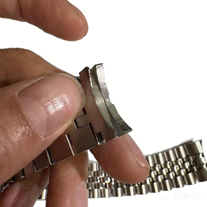 Cinturino per Orologio in Acciaio Inossidabile 904L Personalizzato con <span class=keywords><strong>Logo</strong></span> R, 17 21 20mm, Bracciale Sostitutivo per Rolex con Chiusura Pieghevole - Product Image 2
