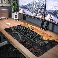 Waves Seagull Anime Games XL Tapis de souris Repose-poignet Grand tapis de clavier en caoutchouc naturel étanche Seagull Anime