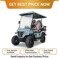 Voiturette de golf électrique tout-terrain homologuée pour la route, 4 places, moteur AC 4,0 kW, batterie longue portée, 35 km/h, 90 km d'autonomie, pour ferme, ranch, villa