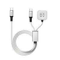 Mini chargeur 2-en-1, charge rapide, chargeur magnétique pour montre, câble portable Type C, câble USB C vers USB C 60W