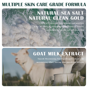 Jabón corporal blanqueador orgánico de Etiqueta Privada, Control de aceite, Limpieza Profunda, leche de cabra, barra de jabón de sal marina hecha a mano para eliminar el acné de la piel - Product Image 2