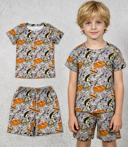 ชุดเสื้อยืดและกางเกงขาสั้นลายตกปลา RTS Boutique สำหรับเด็กผู้ชาย ชุดเสื้อผ้าเด็ก 2 ชิ้น ชุดเสื้อผ้าเด็กชาย - Product Image 1