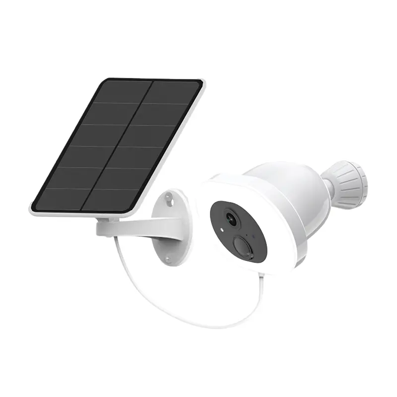 Low Power Outdoor IP66 wasserdicht WiFi Schnellst art Smart Solar CCTV batterie betriebene Garten leuchte 4mp ICEE Kamera