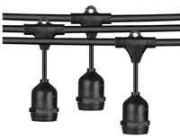 Guirlande lumineuse LED vintage E27, étanche IP66, longueurs 10M/20M, dimmable, pour décoration extérieure de Noël et de fêtes