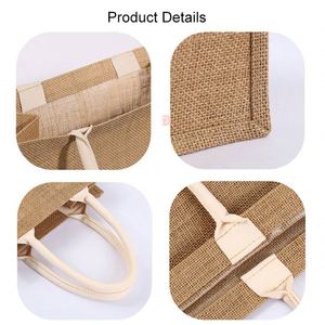 Custom Logo Eco- Friendly Reusable Preserve Tote <b>Bags</b> Promotional <b>Gifts</b> Recycled Cotton Shopping Jute Tote <b>Bag</b> for Wedding - Product Image 2