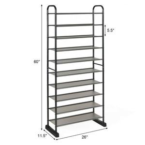 Free Standing Metal Frame <b>Shoe</b> <b>Rack</b> <b>Storage</b> Spaces Multi-functional Use Compact Furniture Sturdy Durable Adjustable <b>Shoe</b> <b>rack</b> - Product Image 5