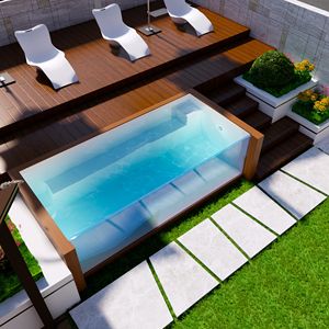 Nouveau design de toit pleine grandeur 20 pieds en fibre de verre imperméabilisation piscine de jardin Installation rapide piscines natation sol extérieur - Product Image 6