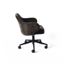 Chaise de bureau ergonomique moderne CARLFORD pour enfants, pivotante, en tissu, pour la maison et le bureau