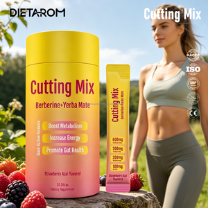 Mezcla de Bebidas para Quemar Grasa, Suplementos de Berberina, Productos para la Pérdida de Peso, Polvo Instantáneo de Frutas de Fresa y Açaí - Product Image 1