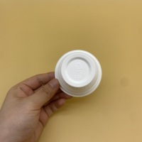 Sulide Contenants jetables en plastique PP personnalisés de 100 ml pour crème glacée et sundae avec couvercle en forme de cône de neige
