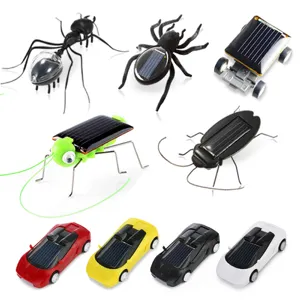 Werbe verschiedene Arten von Neuheit Insekten und Rennwagen Spielzeug Physik Wissenschaft Exploration Kit Mini Solar Toys