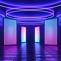 Décoration de scène de mariage, éclairage RGB, toile de fond de mariage, barre de pixels LED DJ