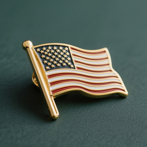 Alfileres de esmalte Nicaragua El Salvador Tayikistán Costa Rica a granel Honduras Logotipo personalizado mexicano Esmalte suave Pin de solapa de bandera de doble cara - Product Image 3