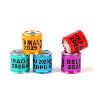2025 Nieuwe Aankomst 8 Mm Meerkleurige Duif Trainingsring Digitale Aluminium-Plastic Vogel Papegaai Race Ring - Product Image 5
