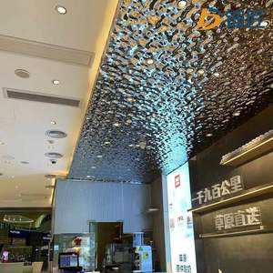 Dekoration Wasser Welligkeit Edelstahl blech Spiegel politur 4x8 8K Finish Wave Design Panel - Product Image 4