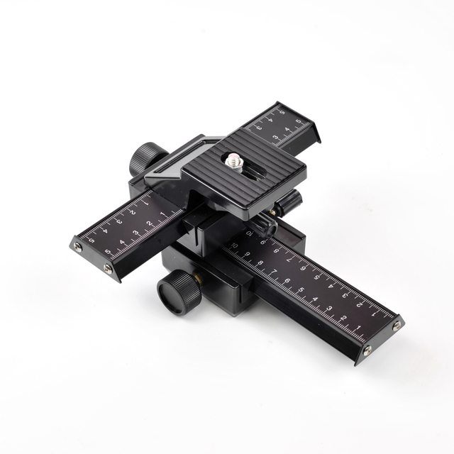 4-Way Macro Focusing Focus Rail Slider/Close-Up Shooting for Canon Nikon, Pentax, Olympus, Sony, Samsung and Other Digital SLR