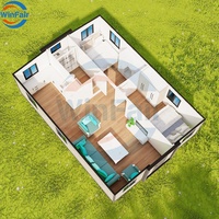 WinFair Luxe 30Ft 2 Chambre à coucher Extensible Container House Villa Maisons Préfabriquées Moderne Haut de Gamme à Vendre en Grèce