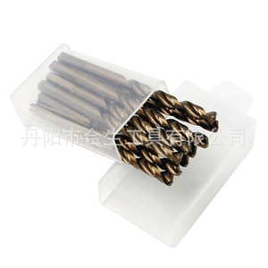 Mr <b>Drill</b> Twist <b>Drill</b> <b>Bit</b> 6.35mm Triangular Shank Gold Finish Metal Drilling 14-Piece Set - Product Image 4