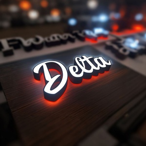 Letrero Comercial Personalizado con Retroiluminación LED, Letrero Luminoso para Salón, Letrero de Recepción con Logotipo, Letras Acrílicas 3D - Product Image 2