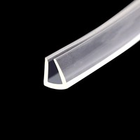 Joint d'étanchéité en caoutchouc EPDM auto-adhésif en forme de U, bande de finition en vinyle PVC pour accessoires de portes et fenêtres en verre