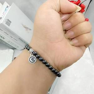 Misbaha islámica de hematita negra magnética duradera de 6 mm con 33 cuentas, joyería Tasbih de la marca YASEEN, estilo étnico para las cuatro estaciones. - Product Image 1