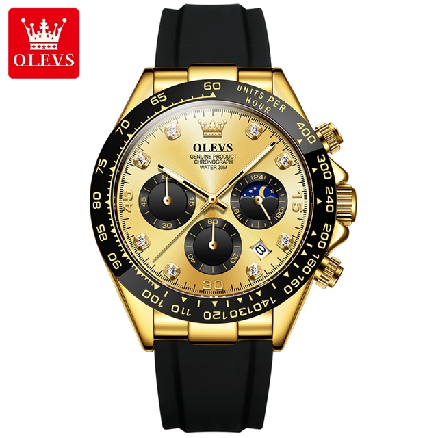 Olevs 2875 Oem Custom Logo Band Men Watch Luxury Fashion Men Business Casual Simple Quartz Clock Wrist Smartwatch Watch for Men