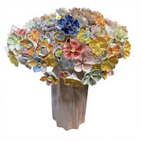 Vase à fleurs artificielles en céramique artisanale haute température de Jingdezhen, Chine, décoratif, livraison gratuite, cadeau de 20 yuans pour petite amie