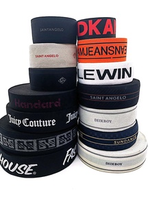 Mạnh mẽ bền vững độ đàn hồi boxer Dây thắt lưng Jacquard Spandex/Nylon dệt đàn hồi vải Oeko-tex chứng nhận - Product Image 3