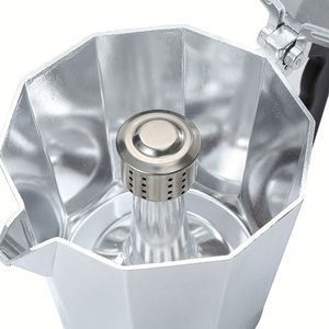 Cafetière <span class=keywords><strong>Moka</strong></span> octogonale en aluminium italienne, livraison directe du fabricant, design classique en céramique - Product Image 3