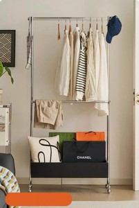 Perchero Móvil de Acero Inoxidable Estilo <span class=keywords><strong>Vintage</strong></span> con Diseño de Personajes para Tienda de Ropa - Product Image 6