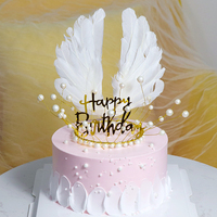 Engel Feder Flügel Kuchen Dekor Topper Flügel Cake Topper Dekoration für Hochzeit Geburtstag Weihnachts feier Valentinstag