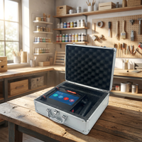 Imprimante jet d'encre portable 100 mm à grande police pour codage, étiquettes, cartes et flex, semi-automatique, alimentée par batterie, écran tactile