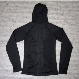 Felpa <span class=keywords><strong>con</strong></span> <span class=keywords><strong>Cappuccio</strong></span> a Compressione da Uomo <span class=keywords><strong>con</strong></span> Zip, per Allenamento in Palestra, Manica Lunga, Base Layer, Aderente, Asciugatura Rapida, Top Sportivo - Product Image 6