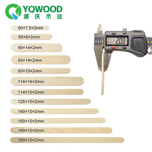 Gıda sınıfı 93cm 114cm tek kullanımlık ahşap ahşap dondurma çubukları - Product Image 6