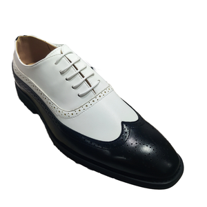 Large Size 38-46 <b>Brogue</b> Carved Slip-On Party Dress Shoes for Men Color Block Formal Business Comfortable <b>and</b> Stylish - Product Image 1