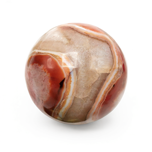Splendide sphère/boule en pierre d'agate de feu - Guérison énergétique/Reiki/cristal - 2,5 pouces (6,25 cm) de diamètre et 300 g - UNE PIÈCE - Product Image 2