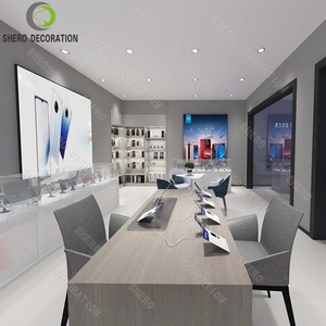 Custom Luxury Cell Phone <b>Display</b> Showcase Shop Fittings Counter Mobile Phone <b>Case</b> <b>Display</b> Cabinet With LED <b>Display</b> Screen - Product Image 5