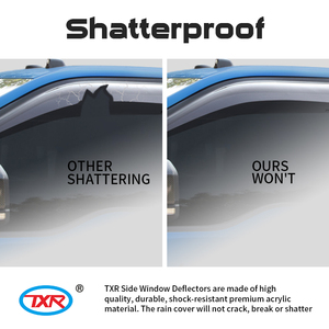 Visière de déflecteur de fenêtre pour Chevrolet <span class=keywords><strong>Silverado</strong></span> GMC Sierra, accessoires extérieurs, noir - Product Image 6