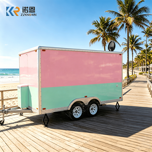 Carrito de Comida Rápida Móvil Comercial, Remolque de Café, Remolque de Bebidas, Remolque de Comida para Catering Móvil, Remolque de Comida con Gabinetes para Negocios - Product Image 2