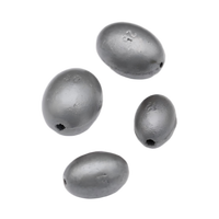 Vente en gros 1g-150g eau salée olive en forme d'oeuf de pêche creux plombs accessoires de poids