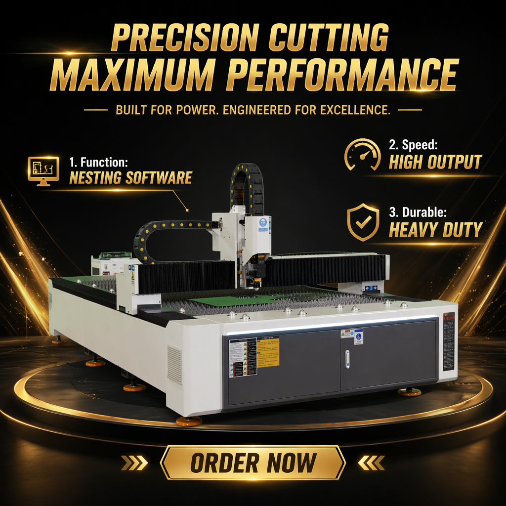 3000W <strong>CNC</strong> <strong>Laser</strong> Cutter with Professional <strong>Nesting</strong> <strong>Software</strong> Included