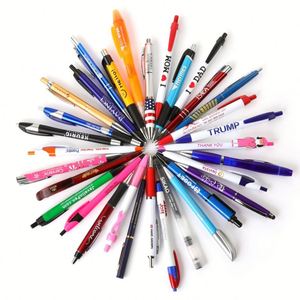 Custom Logo Company Brand Shaped Body for Promotional Use <b>Cheap</b> Stationery Wholesale Printed Plastic Ballpoint <b>Pen</b> - Product Image 1