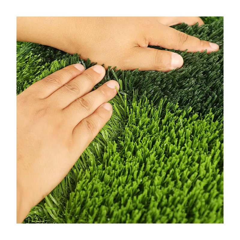 At a Loss Landscape Resistant synthetic artificial grass landscaping 35mm green carpets Soccer Field No Infill Volleyball court