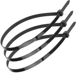 24inch nylon 66 cable tie, 7.6*600mm black plastic zip ties Pull 250 pounds