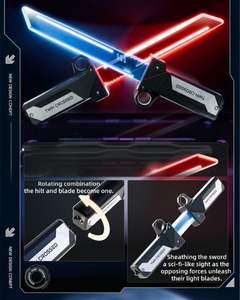 <span class=keywords><strong>Sabre</strong></span> <span class=keywords><strong>laser</strong></span> jouet pour enfants EPT Warrior 2-en-1 avec technologie d'éclairage avancée, fonction <span class=keywords><strong>de</strong></span> balancement et <span class=keywords><strong>de</strong></span> rétraction <span class=keywords><strong>de</strong></span> la tige - Product Image 6