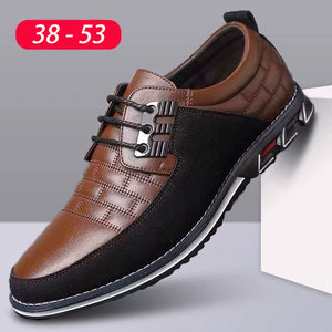 Men PU Leather Shoes Autumn Men's Casual Shoes Breathable <b>Light</b> Weight White Sneakers Driving Shoes <b>Pointed</b> Toe Business Men - Product Image 1