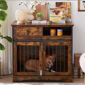 <span class=keywords><strong>OEM</strong></span>/ODM meubles de caisse de chien en bois massif modernes et antiques de luxe avec tiroirs de rangement cage d'intérieur pour grands chiens - Product Image 1